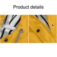 thumbnail image 3 of Veste à Doublure Rayée pour Femmes, Extérieur, Cordon de Serrage, Randonnée, Imperméable, Manteau d'Hiver Chaud à Capuche, Manteau de Sport, 3 of 7