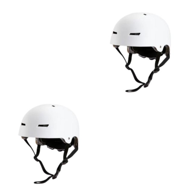 relayinert Roller Skating Riding - Smooth And Thornless Polishing For Unrestricted Movement Skateboarding Safety matt white M(52-58CM) 2Set