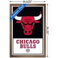 thumbnail image 2 of NBA Chicago Bulls - Logo 21 Wall Poster, 22.375" x 34" Framed, 2 of 4