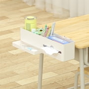 Vacemry Desk Organizer, Side Drawer Rack Read Stand Pen Holder, Plastic Storage Rack for Teen Junior HighSchoolHome Office Desk, Study Table Shelf Desktop Organizer