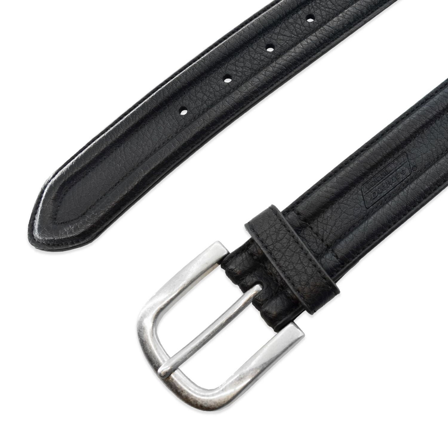 Genuine Dickies Big And Tall 38mm Harness Buckle Black Leather Belt