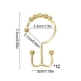 thumbnail image 3 of Apmemiss Clearance Shower Curtain Hooks Rings for Bathroom 12 Pcs Iron, 3 of 6