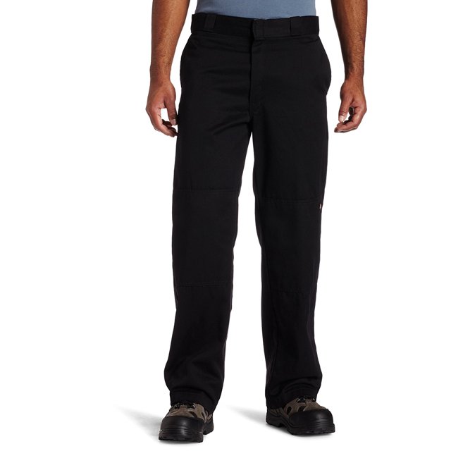 Dickies Mens Loose Fit Double-Knee Work Pant, 36W x 32L, Black