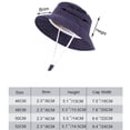 thumbnail image 2 of Infant Sun Hat Toddler Girls Summer Solid Sun Hat with Upf 50+ Outdoor Adjustable Beach Hat with Wide Brim Bucket Hat Casquette Fille Purple 6 Months-12 Months, 2 of 2