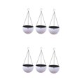 thumbnail image 3 of Wweixi 3pieces Stylish Planters For Hanging Pot Flower Plant Hanging Garden white S 2Set, 3 of 6