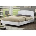 thumbnail image 1 of Cordell White Leatherette Platform Bed, 1 of 1