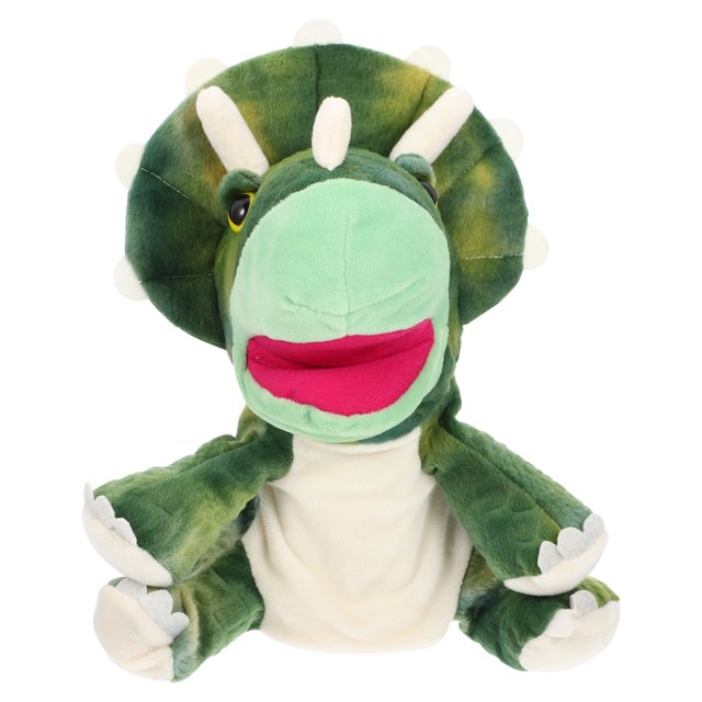 Plush Dinosaurs Hand Puppet Adorable Plush Animals Kids Hand Puppet Toy Parent-kids Interactive Toy