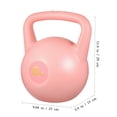 thumbnail image 2 of SKISUNO Ensemble de Kettlebell pour Entraînements au Gym Kettlebell Souple en Particules de Condensat Roses 1 Ensemble, 2 of 6