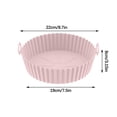 thumbnail image 3 of Xihbxyly Air Fryer Liners 8.5 Inch Food Grade Silicone Air Fryer Liners High Temperature Resistant and Easy to Clean Air Fryer Liners Reusable Suitable for Air Fryer Ovens, 3 of 4