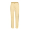 thumbnail image 3 of RXIRUCGD Men's Fashion Drawstring Elastic Waist Solid Color Casual Sweat Length Pants 2 PC, Beige, Size: M, 3 of 5