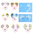 thumbnail image 2 of Flower Flower  Stencil, Face Paint Stencil, Durable For Face Body Painting, 2 of 8