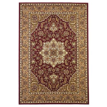 HomeRoots 353607 2 ft. 2 in. x 7 ft. 11 in. Runner Polypropylene Red & Beige Area Rug