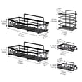 thumbnail image 3 of 5-Piece Shower Organizer Set Wall Mounted Storage Rack with Soap Dish and Hooks No Drill Bathroom Space Saving Solution, 3 of 6