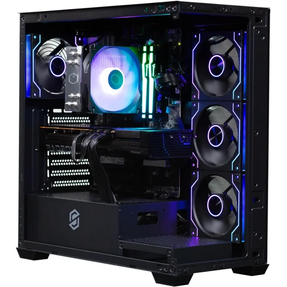 Stoneforged Crescent Gaming PC, AMD Ryzen 7 7700X, AMD Radeon RX 9070 XT, 32GB DDR5, 1TB NVMe SSD, Windows 11 Home