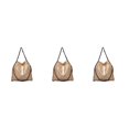 thumbnail image 3 of kurtrusly 1/2/3 Wide Application Convenient And Practical Chain Handbag For Women - Foldable Shoulder Bag Fashion PU Chain Shoulder Bag golden 3PCS, 3 of 6
