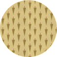 thumbnail image 1 of Ahgly Company Tapis d'Intérieur Ronds Transitionnels Lavables à la Machine, Brun Caramel, 3 Pieds Rond, 1 of 7