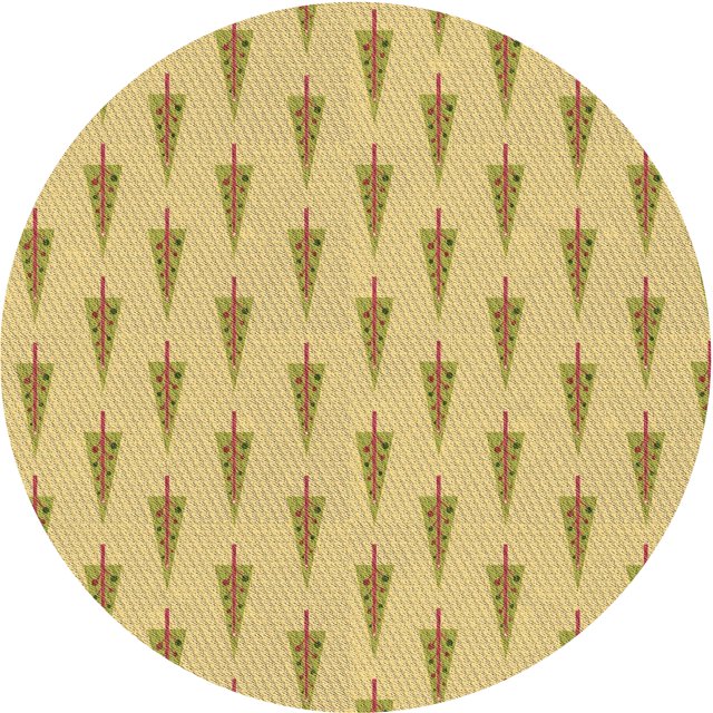 Ahgly Company Tapis d'Intérieur Ronds Transitionnels Lavables à la Machine, Brun Caramel, 3 Pieds Rond