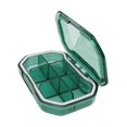 thumbnail image 2 of Xuanheng Petit Contenant à Pilules Léger avec Compartiments Porte-Pilules pour Sac Bourse Vert Rectangle, 2 of 8