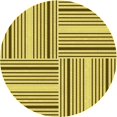thumbnail image 1 of Ahgly Company Tapis Rond Lavable en Machine Intérieur Transitionnel Jaune Foncé Vert, 4 Pieds Rond, 1 of 7