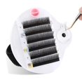 thumbnail image 1 of 2 Pieces Eyelash Extension Hand Plate Lash Eyelash Holder Glue Tools Pallet Lash Extension Tray with Adjustable Wrist Strap for Individual Lashes Extension, 1 of 9