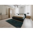 thumbnail image 4 of Ahgly Company Indoor Rectangle Abstract Dark Slate Gray Green Oriental Area Rugs, 3' x 5', 4 of 6