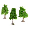 thumbnail image 2 of Bunblic 3 Pieces Mini Landscape Tree Model Trees DIY Crafts Railway Train Railroad Layout Diorama Tree Building Model Miniature Trees shaped tree, 2 of 8