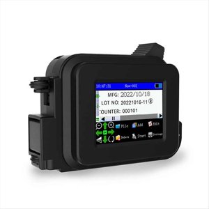12.7mm Portable Mini Printer Handheld Inkjet Printer Text QR Barcode Batch Number Logo Image Coding Machine US Plug,1 * Inkjet printer(without liquid) 1 * Black quick-drying ink cartridge,Black