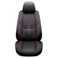 thumbnail image 3 of Maidao Car Seat Covers Leather for FIAT for Panda 2011-Present 5 Seats Airbag Compatible Water Resistant Front Rear Cushion Protector Black, 3 of 8