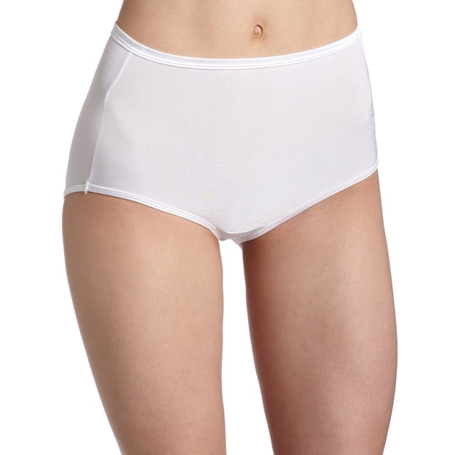 Vanity Fair Womens Body Shine Illumination Brief, 6, STAR WHITE