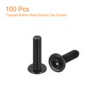 thumbnail image 3 of Unique Bargains Flanged Button Head Socket Cap Screws, 100 Pack M3x12mm 304 Stainless Steel Bolts, 3 of 5