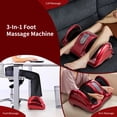 thumbnail image 2 of Gymax Rolling Foot Massager Shiatsu Foot Massage Machine w/ Remote Control Red, 2 of 9