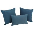 thumbnail image 1 of Double-corded Solid Twill Throw Pillows with Inserts (Set of 3) - Spice, 1 of 1