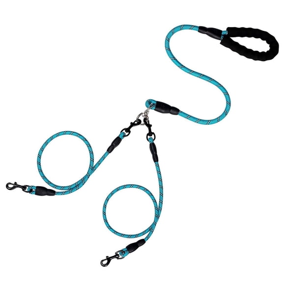 Reflective Adjustable Bungee Dog Leash for Running Walking Outdoor Activities with Padded Handles Durable Pet Control Training