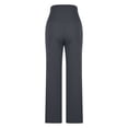 thumbnail image 4 of LSLJS Women's Solid Color Fashionable and Comfortable Wide Leg Straight Yoga Pants Gym Pants, 4 of 5