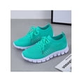 thumbnail image 1 of UKAP Espadrilles pour Femmes à Bout Rond Espadrilles Couleur Unie Ballerines Confortables pour Femmes Bleu 6, 1 of 3