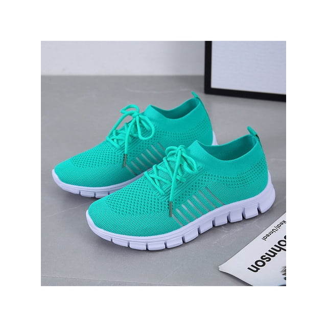 UKAP Espadrilles pour Femmes à Bout Rond Espadrilles Couleur Unie Ballerines Confortables pour Femmes Bleu 6