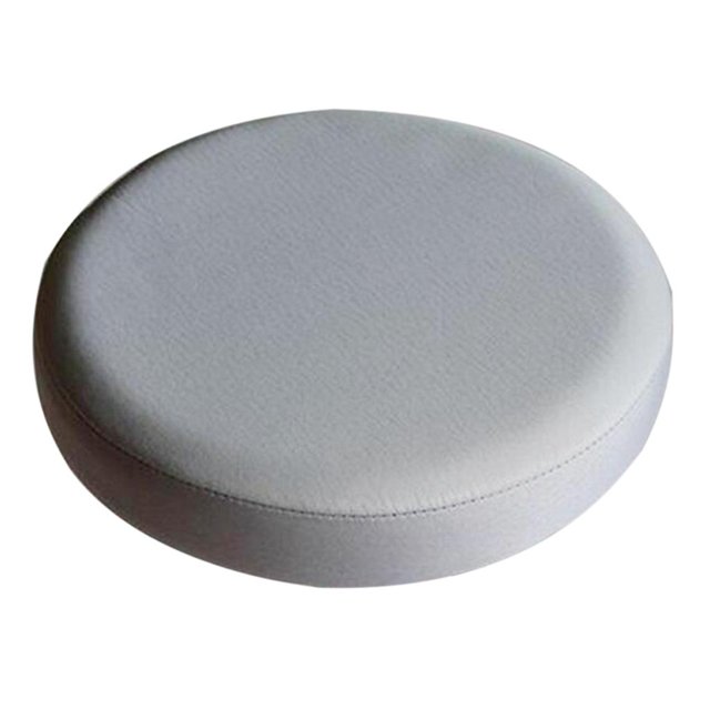 veasfak Non-Slip Round Cover Elastic Barstool Slipcover Replacement Grey_35x10cm