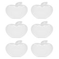 thumbnail image 2 of Shisuyan Plat à Trempette Blanc 6 Pcs 8.7x6.9 Po en Forme de Pomme, 2 of 8