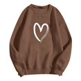 thumbnail image 3 of Chandail Chaud pour Femmes, Mode, Ample, Manches Longues, Décontracté, Manches Longues, Col Rond, Chemise Douce Imprimée, Chandail Décontracté, Chandails pour Dames, Chandails d'Hiver, Hauts, 3 of 4