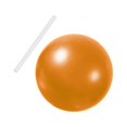 thumbnail image 3 of jinwen Small Pilates Ball Core Ball Heavy Duty Thickened 9 Inch Exercise Ball Yoga Ball Orange, 3 of 9