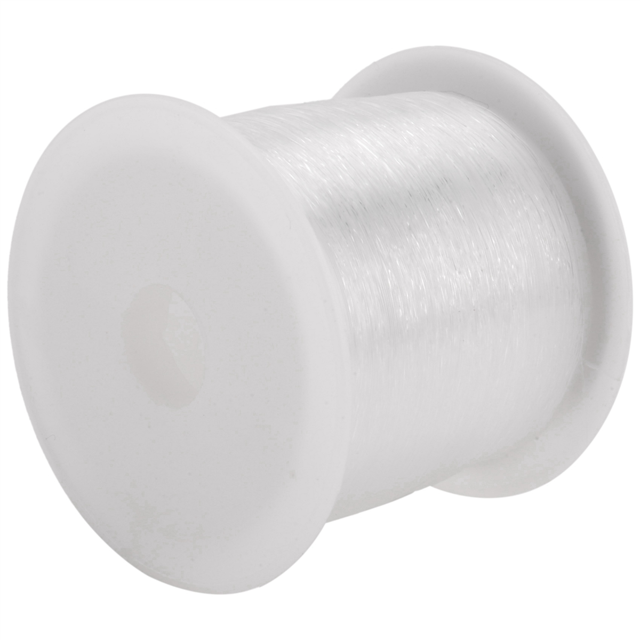 4 Pcs Bobines de Fil de Pêche en Nylon Transparent de 0,2 mm de Diamètre, Corde à Perles