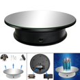 thumbnail image 1 of facefd 8" Rotating Display Stand USB Powered Turntable 2 Speed Toy Model Display Black Mirror, 1 of 9