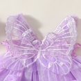 thumbnail image 4 of Robe de Fête pour Tout-Petites Filles Papillon Sans Manches Ligne A Robes de Princesse, 4 of 8