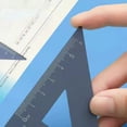 thumbnail image 2 of Liquidation! Ensemble de Règle pour Étudiant Règle Créative Papeterie Alliage d'Aluminium 4 Règle Multifonctionnelle Ensemble de Papeterie Règle en Métal Quatre Règle Règle Triangulaire Rapporteur Lettre en Alliage d'Aluminium Multicolore, 2 of 2