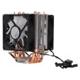 thumbnail image 3 of ANGGREK CPU Cooler, Simple Operation Excellent Heat Dissipation CPU Cooling Fan 6 Tubes 90mm 3pin With RGB Light For LGA 1155 For For LGA775, 3 of 8