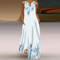 thumbnail image 1 of EQWLJWE Robes d'Été pour Femmes 2023 Robe Débardeur Imprimée Décontractée Ample pour Femmes Plage Col en V avec Poche Robe d'Été Sans Manches Robes d'Été pour Femmes 2023, 1 of 5