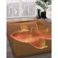thumbnail image 3 of Ahgly Tapis Rectangulaire Orange Lavable en Machine, 5 Pieds x 8 Pieds, 3 of 7