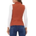 thumbnail image 3 of INSPIRE CHIC Veste Zippée pour Femme Sans Manches Anorak Gilet Utilitaire Veste avec Poches m Orange Rouge, 3 of 6