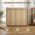 thumbnail image 4 of HOMCOM Bamboo Laundry Hamper with Removable Drawstring Bag, Natural, 4 of 10