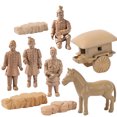 thumbnail image 3 of Lot de 3 Mini Terracotta Warriors PVC Décoration Cadeau pour Enfants Décoration Maison, 3 of 9